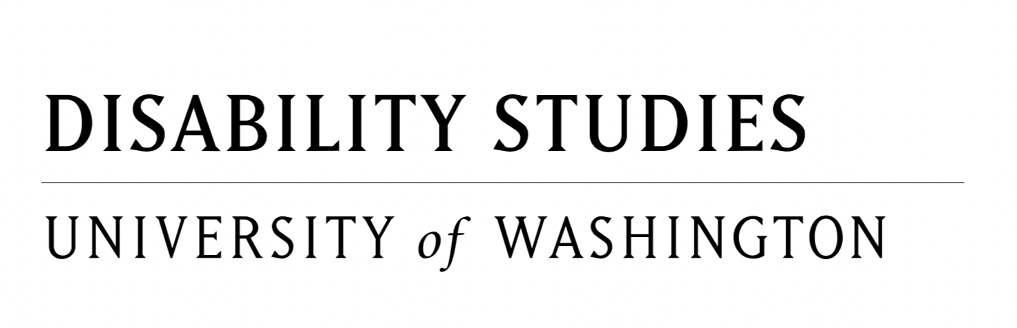 Logo reading Disability Studies, University of Washington in black text.